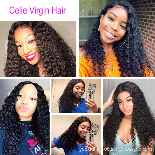 Wholesa No Shedding Tangle  9A 10A 12A Grade 1 donor 100% Virgin Brazilian Human Hair Bundles with Lace Closure for black women